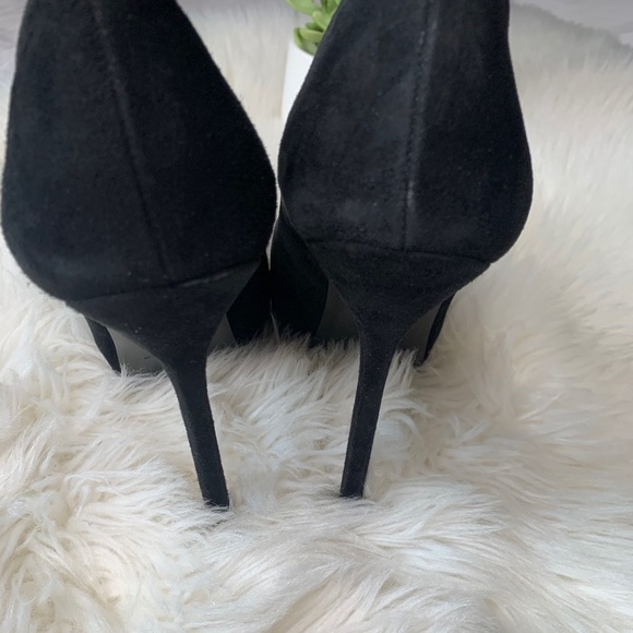 YSL 105 Cap Pump Black Suede/Patent - Picture 14 of 16